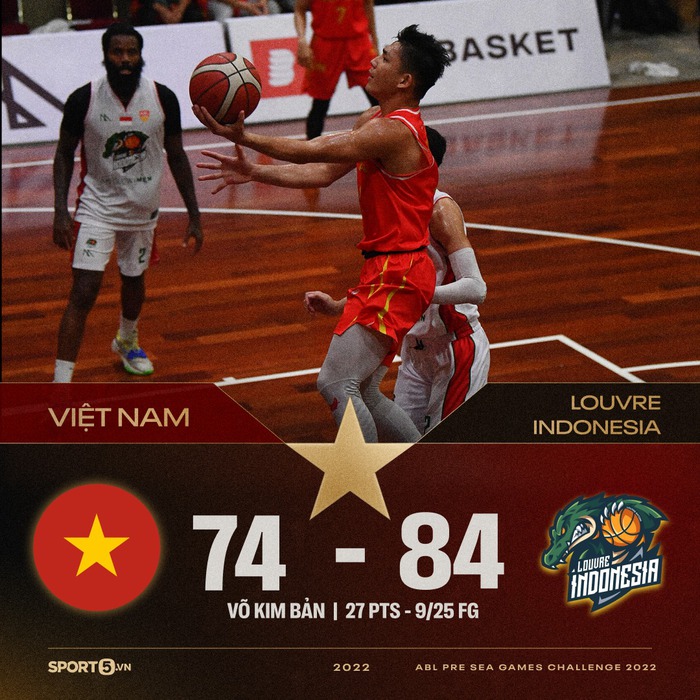Sân trơn, trì hoãn và cúp điện, đội tuyển bóng rổ Việt Nam nhận thất bại trước đại diện Indonesia - Ảnh 1.