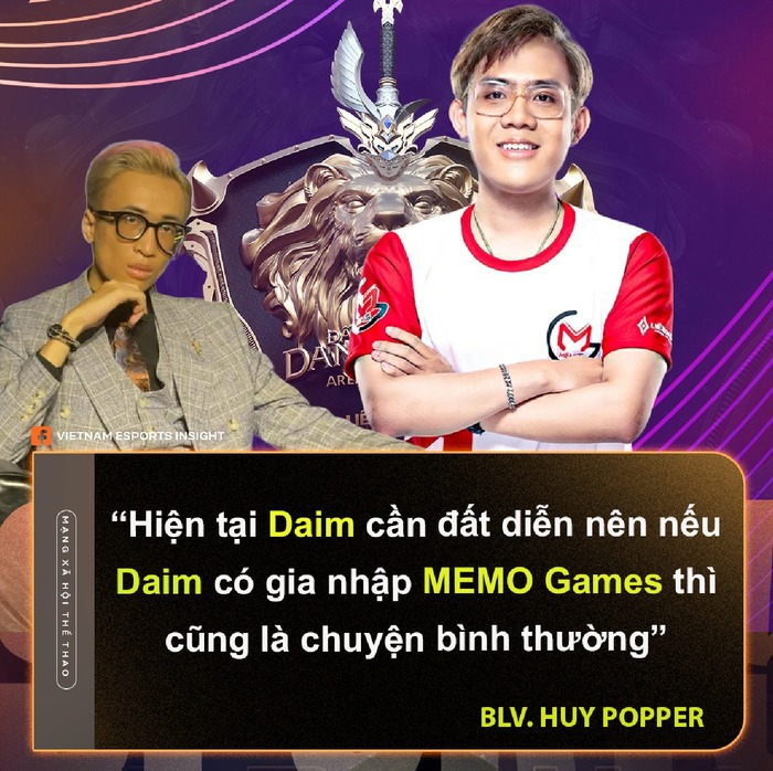 TIN ĐỒN: Daim gia nhập MEMO Games? - Ảnh 2.