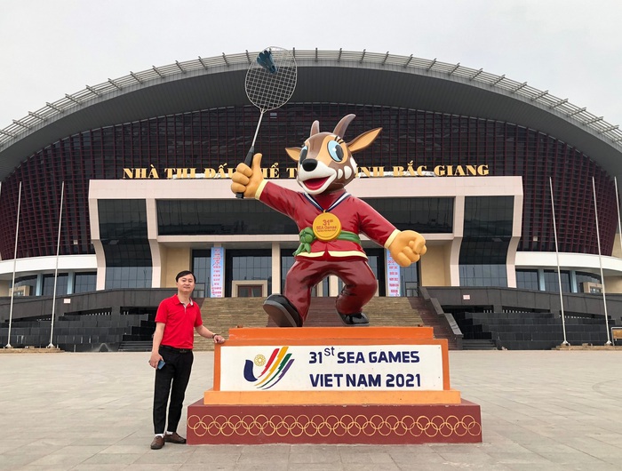 Khán giả được tự do vào xem các trận thi đấu cầu lông ở SEA Games 31, tổ chức tại tỉnh Bắc Giang - Ảnh 1.