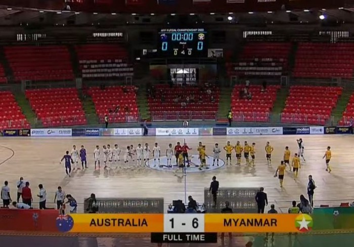Myanmar tiếp tục gây áp lực lên futsal Việt Nam tại giải Đông Nam Á - Ảnh 1.