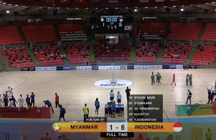 Futsal Indonesia giành vé đầu tiên vào chung kết futsal Đông Nam Á 2022 - Ảnh 1.