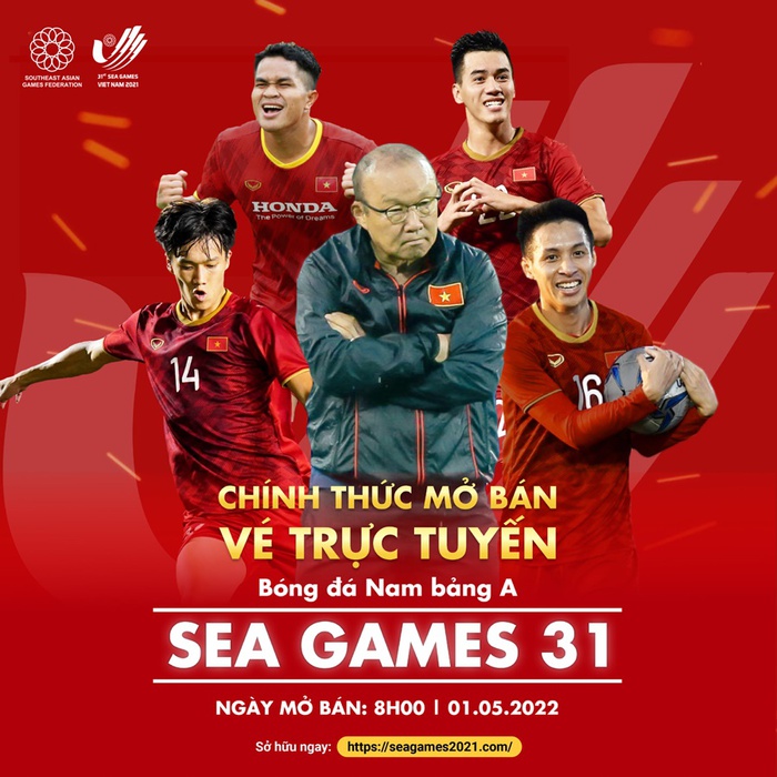 Mở bán vé xem U23 Việt Nam tại SEA Games 31 vào hôm nay (1/5)  - Ảnh 1.