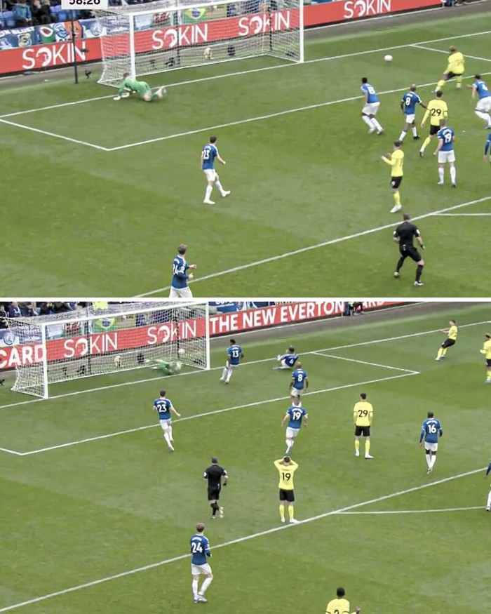 Thủ môn Everton bay người cứu thua 2 pha liên tiếp trong 3 giây - Ảnh 2.