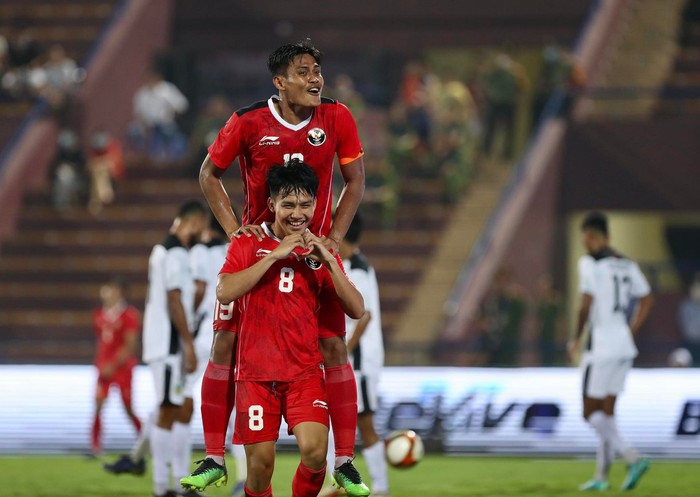 U23 Indonesia thắng trận đầu tiên, chính thức loại U23 Timor Leste khỏi SEA Games 31 - Ảnh 5.