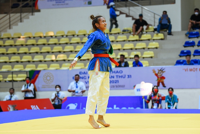 Nữ Kurash Việt Nam tiếp tục lập công cho đoàn thể thao Việt Nam tại SEA Games 31 - Ảnh 1.