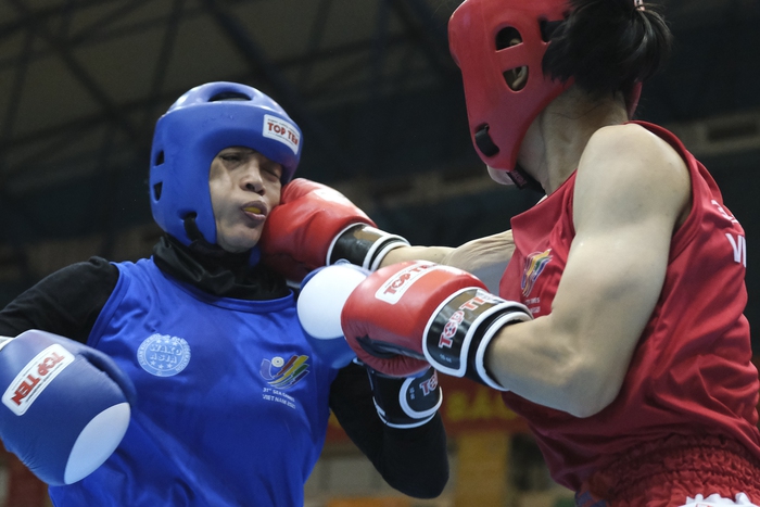 Nguyễn Thị Hằng Nga chạm 1 tay vào HCV kickboxing SEA Games 31 - Ảnh 3.