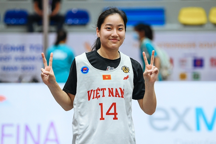 Tuyển bóng rổ nữ 3x3 Việt Nam hào hứng trong buổi tập đầu tiên tại NTĐ Thanh Trì - Ảnh 4.