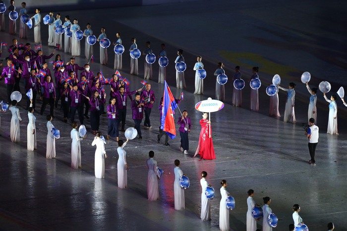 Khoảnh khắc ấn tượng ở lễ khai mạc SEA Games 31: Điệu múa sen động lòng người - Ảnh 11.