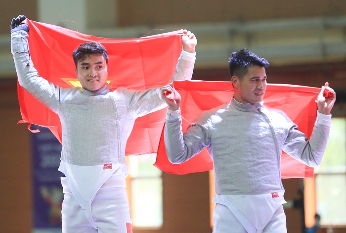 Vượt qua Thái Lan, đấu kiếm Việt Nam xuất sắc giành huy chương vàng SEA Games 31 - Ảnh 9.