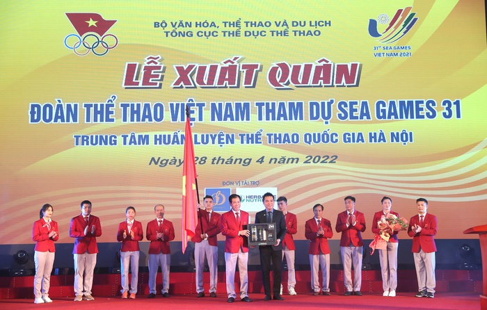 Herbalife Nutrition đồng hành cùng Ủy Ban Olympic Việt Nam tổ chức Lễ Xuất Quân cho Đoàn Thể Thao Việt Nam tham dự SEA Games 31 - Ảnh 1.