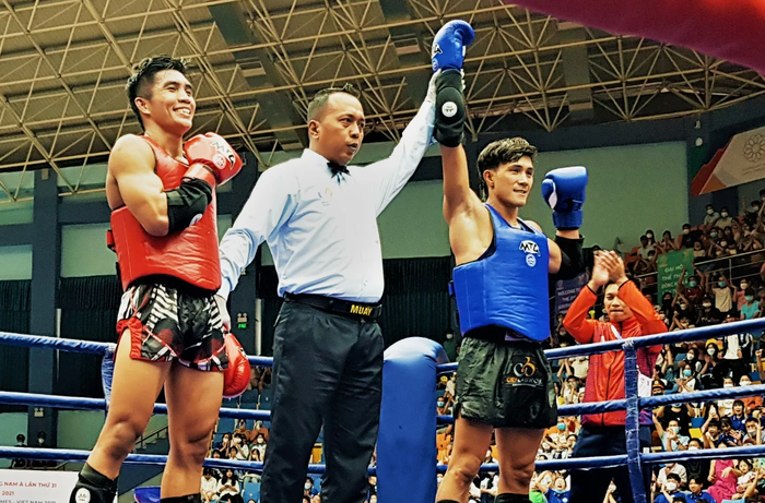 Kết quả thi đấu các môn võ của đoàn Việt Nam ngày 22/5: Muay và boxing liên tiếp giành vàng - Ảnh 1.