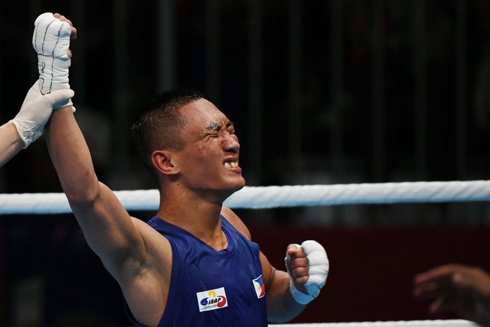 Ngôi sao của tuyển boxing Philippines thừa nhận áp lực trước mục tiêu giành vàng tại SEA Games 31 - Ảnh 1.