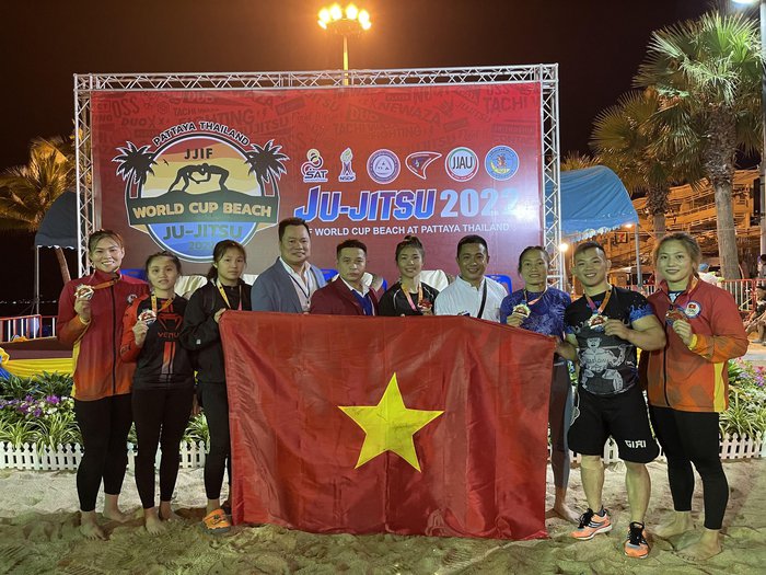 Đội tuyển Jiujitsu Việt Nam thi đấu thành công tại giải vô địch bãi biển thế giới - Ảnh 3.