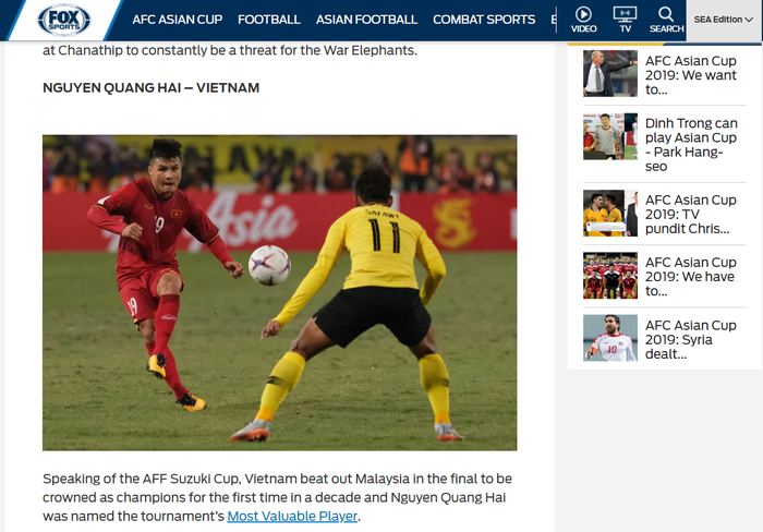 Quang Hải sánh ngang cùng cầu thủ số 1 châu Á trong danh sách 5 ngôi sao sáng nhất Asian Cup 2019 - Ảnh 1.