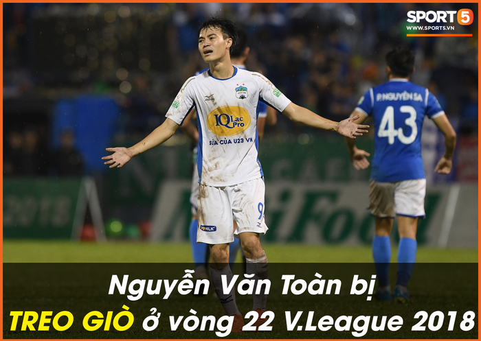 Hai cầu thủ Olympic Việt Nam bị treo giò ở vòng 22 V.League 2018 - Ảnh 1.