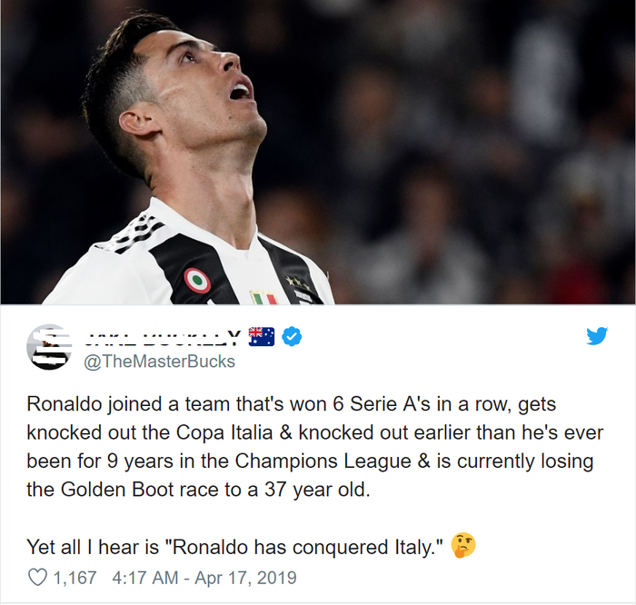 Juventus bị loại, một bộ phận fan hâm mộ bực tức, sỉ nhục Ronaldo: Mua cậu ta chỉ phí tiền - Ảnh 2.