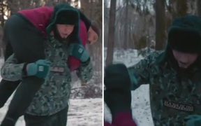 Khamzat Chimaev "luyện công" trong băng giá -10 độ trước ngày trở lại võ đài