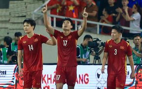 Khoảnh khắc cảm xúc: Nhâm Mạnh Dũng đánh đầu giúp U23 Việt Nam vô địch SEA Games 31