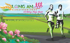 Giải chạy "Long An Marathon 2022 - về Đồng Tháp Mười" thu hút 4000 vận động viên tham dự