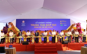 Hà Nội FC khánh thành trung tâm đào tạo Bóng đá trẻ tại tỉnh Bắc Giang