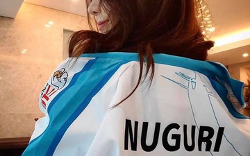 Nuguri được nữ diễn viên Hàn Quốc nóng bỏng diện áo đấu, chúc may mắn trước trận đấu quan trọng tại CKTG 2020
