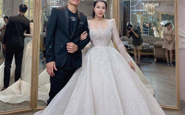 Lộ ảnh Khánh Linh diện váy cưới xinh đẹp bên Tiến Dũng bảnh bao: Đúng "cô dâu - chú rể" đây rồi