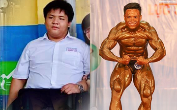 Từ chàng trai nặng 146 kg, Lữ Gia Nam lột xác thành nhà vô địch tuyệt đối ở Giải thể hình danh giá nhất Việt Nam