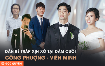Đội bê tráp "xịn xò" toàn tuyển thủ Việt Nam ở đám cưới Công Phượng - Viên Minh