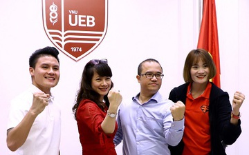 Quang Hải và Quách Thị Lan trở thành sinh viên trường đại học kinh tế hàng đầu Việt Nam