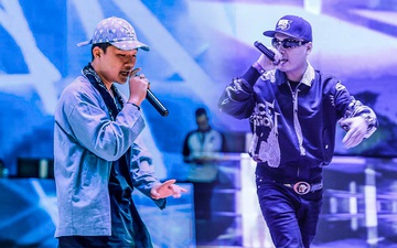 Cặp thầy trò King of Rap khuấy động khán giả tại VBA bằng tinh thần "Người hùng sân đấu"