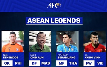 Công Vinh được AFC xướng tên trong đội hình huyền thoại bóng đá Đông Nam Á