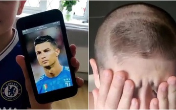 Fan nhí bị troll cực gắt vì muốn được đẹp trai, tóc tai vuốt vuốt như Ronaldo