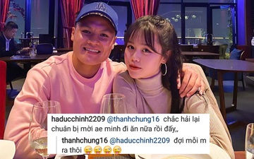 Quang Hải vừa đăng ảnh tình cảm bên bạn gái, Đức Chinh nhanh nhảu đòi được mời ăn
