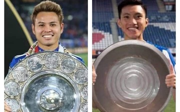 Văn Hậu được chọn vào top hậu vệ hay nhất châu Á, fan Thái liền chế ảnh phản bác cực gắt: "Anh ta đã có đĩa bạc như Theerathon chưa?"