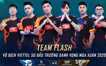 Quá áp đảo! Team Flash hủy diệt Saigon Phantom chỉ sau 4 ván đấu để lên ngôi vô địch ĐTDV lần thứ 4 liên tiếp