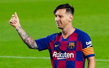 Messi biến đối phương thành gã hề bằng một cú chích bóng, sáng tạo ra phong cách ăn mừng mới trong ngày buồn của Barca