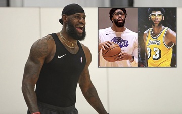 LeBron James phấn khích về ngoại hình mới như “tạc tượng” huyền thoại Lakers của Anthony Davis