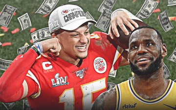 Lời chúc mừng độc đáo của LeBron James gửi tới siêu sao bóng bầu dục: "Cho tôi mượn 5 đô nhé"