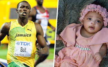 "Tia chớp" Usain Bolt lần đầu đăng ảnh thiên thần nhỏ lên MXH, các fan xuýt xoa khi biết tên của cô bé