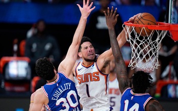 Devin Booker thiết lập kỷ lục trong ngày Phoenix Suns bảo toàn thành tích bất bại trước Philadelphia 76ers