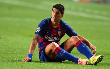 Biểu đồ nhiệt thê thảm của Luis Suarez, người dành cả hiệp 1 để đứng ở... điểm phát bóng