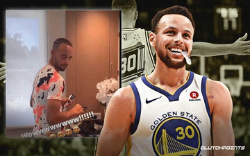 Stephen Curry trình làng mái tóc cực "ngầu" tại NBA Draft Lottery 2020 khiến NHM thích thú