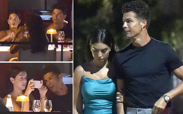 Ronaldo và bạn gái lại khiến dân tình ghen tị: Tay trong tay dạo biển, ăn tối lãng mạn