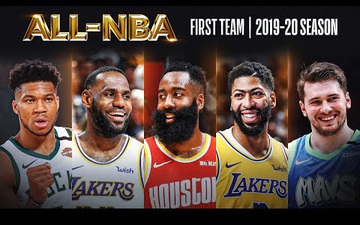 Đội hình tiêu biểu NBA 2019-20: LeBron James và Giannis Antetokounmpo lại ngang tài ngang sức