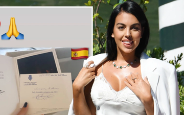 Hành động cao đẹp, bạn gái Ronaldo nhận món quà ý nghĩa từ Hoàng gia Tây Ban Nha
