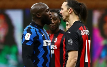 Ibrahimovic và Lukaku "khẩu chiến" dữ dội trong trận derby Milan