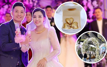 Đám cưới Tiến Dũng và Khánh Linh ở Bắc Ninh: Mời hơn 1500 khách, quà cảm ơn trao tay ngọt ngào