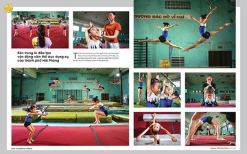 Bộ ảnh "Bên trong lò đào tạo VĐV thể dục dụng cụ TP Hải Phòng" giành huy chương vàng Festival nhiếp ảnh trẻ 2021 