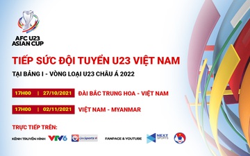 Next Media bắt tay với VTV phát sóng bảng I - Vòng loại Giải U23 châu Á 2022