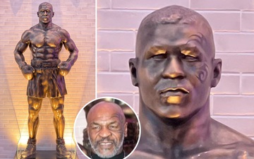 Fan bất ngờ khi chứng kiến bức tượng cao 3m được làm riêng cho Mike Tyson: Trông chẳng giống bản gốc